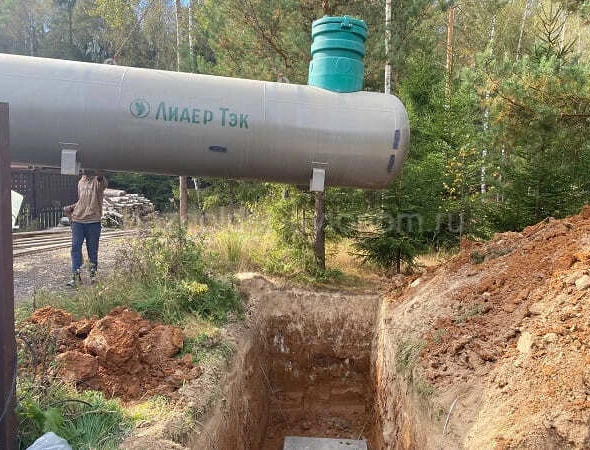Установка подземного газгольдера Лидер Тэк для дома в Балашихе
